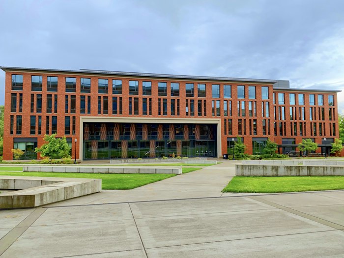 Modern university building